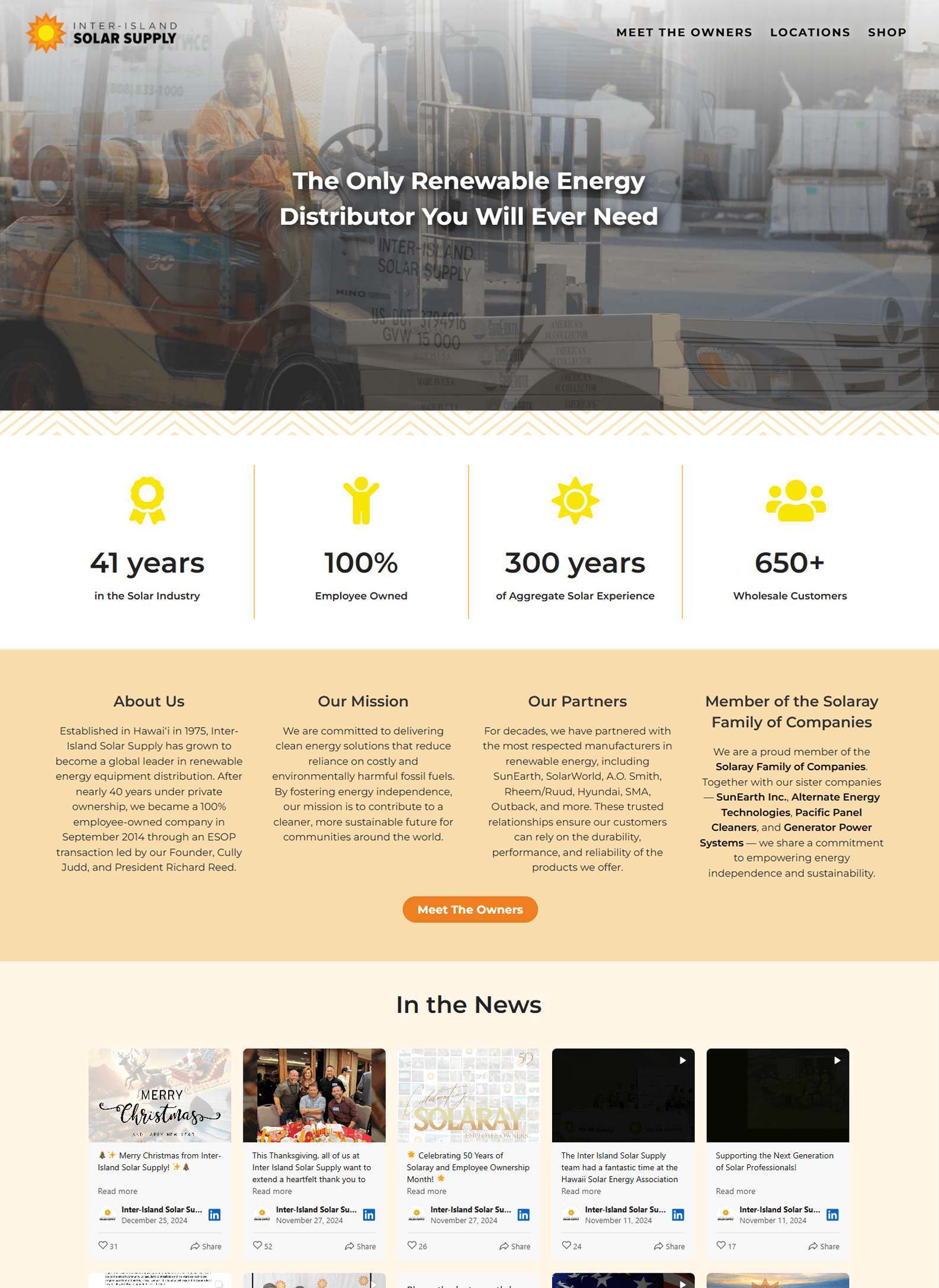 Class S Web Solutions Portfolio - Inter Island Solar Supply