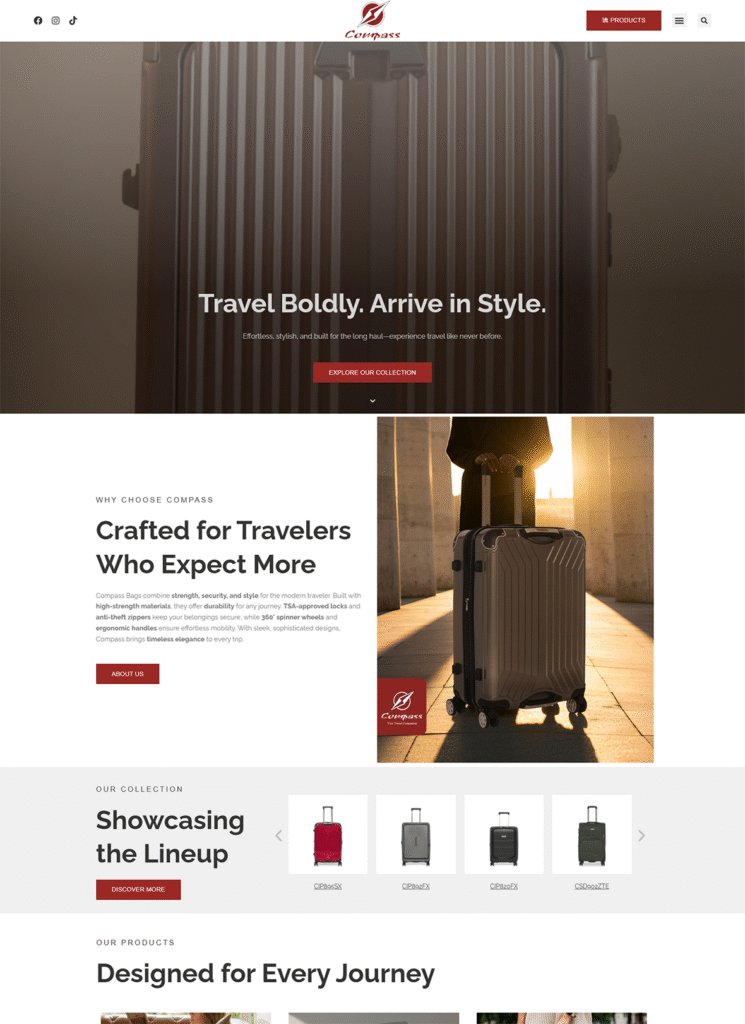 Class S Web Solutions Portfolio - Compass Bags