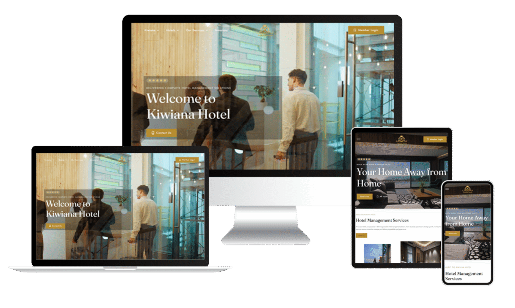 Class S Web Solutions Portfolio - Kiwiana Hotel